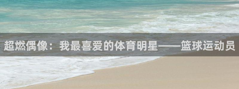 风速体育nba直播：超燃偶像：我最喜爱的体育明星——篮球运动员
